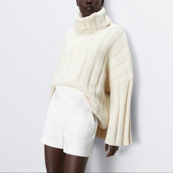 ZARA Oversized Turtleneck Sweater - Picture 7 of 8